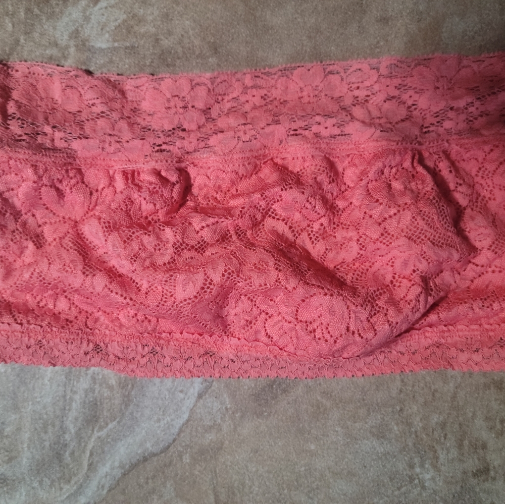 Miss Me Halter peachy orange lace Bralette